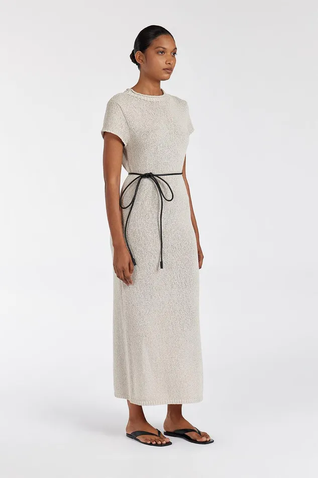 LEO CHALK KNIT MIDI DRESS Women DISSH Midi Dresses