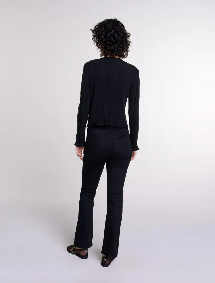 Maje Sweaters and Cardigans Womens 2in1 Cardigan Black