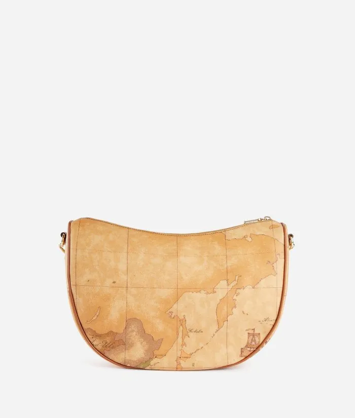 Man Crossbody and Messenger Bags Alviero Martini Geo Classic Halfmoon Crossbody Bag