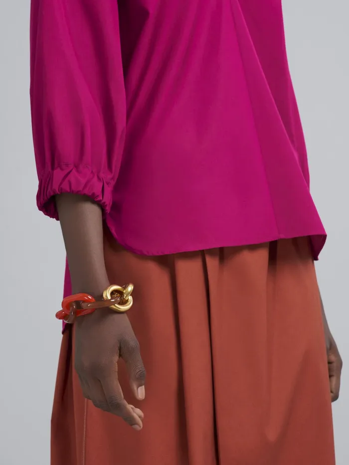 Marni Vertigo Bracelet In Resin And Metal Orange Womens Bracelets