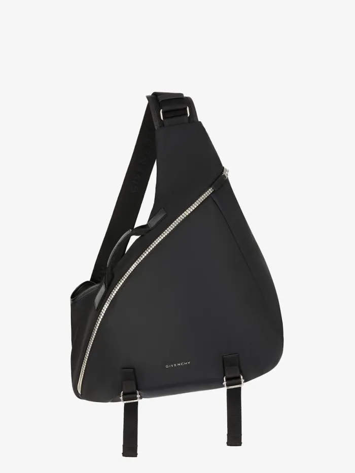 Medium GZip Triangle Bag In Nylon Black Men Givenchy Crossbody Bags