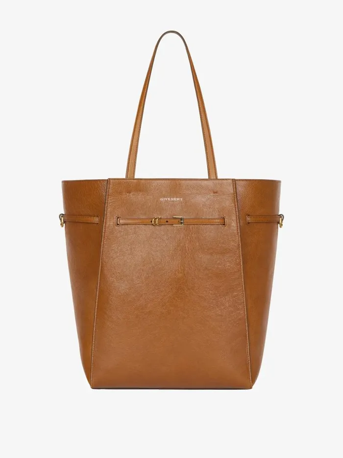 Medium Voyou Tote Bag In Leather Soft Tan Women Givenchy Shoulder Bags