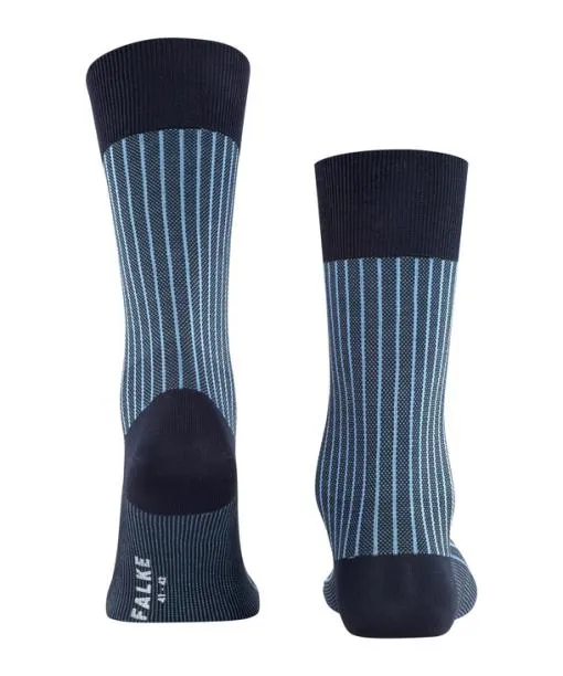 Men Oxford Stripe Men Socks Dark Navy FALKE Socks