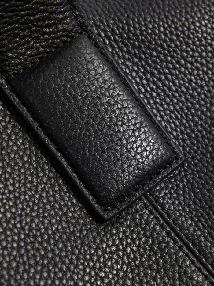 Men Reiss Bags Carter Leather Holdall Black