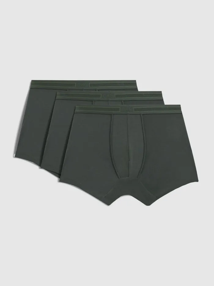Men Reiss Socks and Underwear Che CH Studios Boxer Trunks With TENCEL Fibers Pine Green