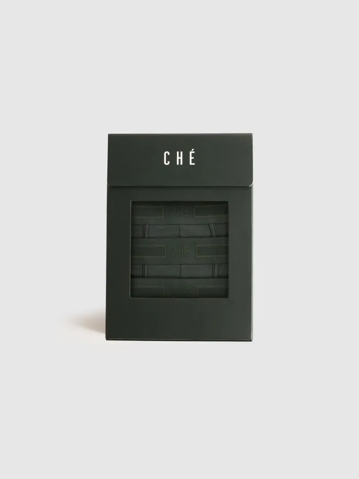 Men Reiss Socks and Underwear Che CH Studios Boxer Trunks With TENCEL Fibers Pine Green