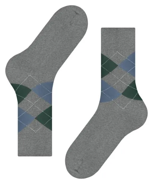Men Sensitive Argyle Men Socks Light Greymel FALKE Socks