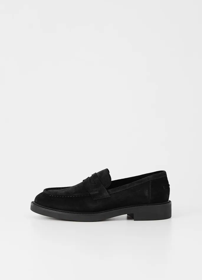 Men Vagabond Loafers ALEX M LOAFER Black Suede