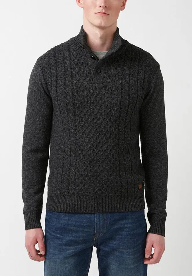Men Watcher Dark Heather Grey Men039s Sweater Dark Heather Grey Buffalo David Bitton Sweaters Men Watcher Dark Heather Grey Men039s Sweater Dark Heather Grey Buffalo David Bitton Sweaters