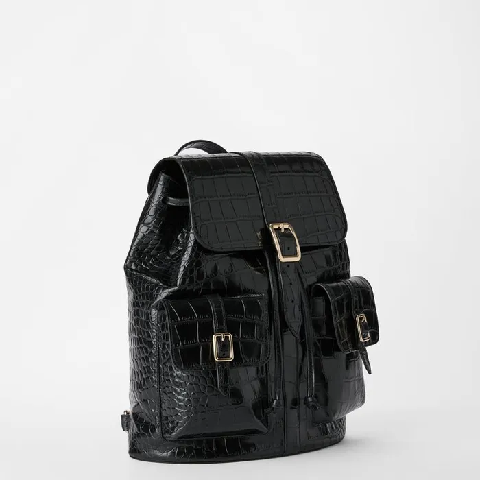 MenWomen Brahmin Backpacks Zane Black Bremond