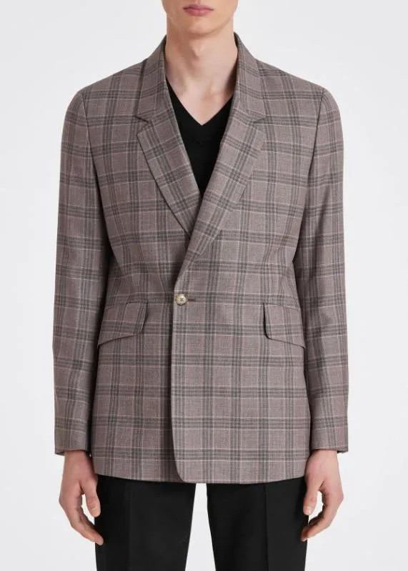 Mens Check Wool DoubleBreasted Blazer Paul Smith Blazers Mens Check Wool DoubleBreasted Blazer Paul Smith Blazers
