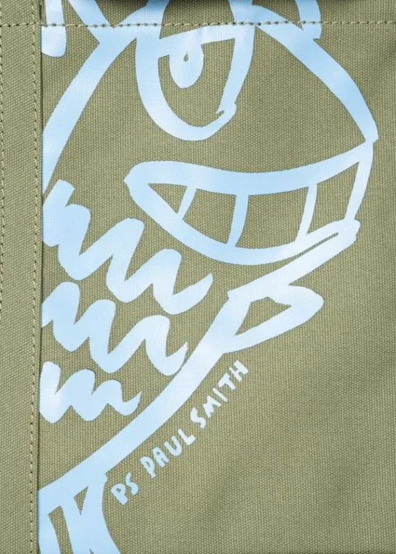 Mens Green 039Fish039 Tote Bag Paul Smith Bags Mens Green 039Fish039 Tote Bag Paul Smith Bags