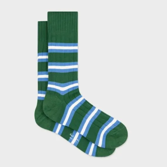 Mens Green Stripe Socks Paul Smith Socks Mens Green Stripe Socks Paul Smith Socks