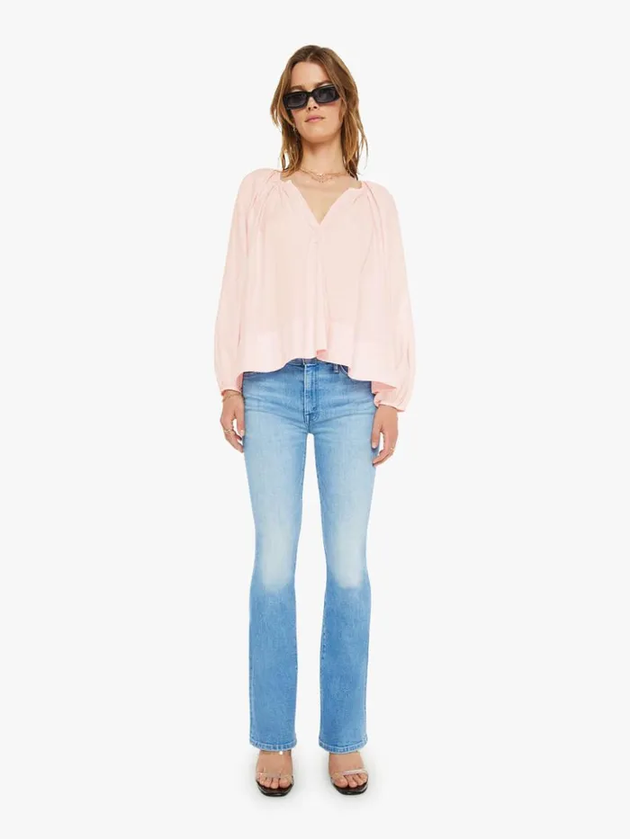 Mother Denim Harris Top Pink Dew 8211 Women