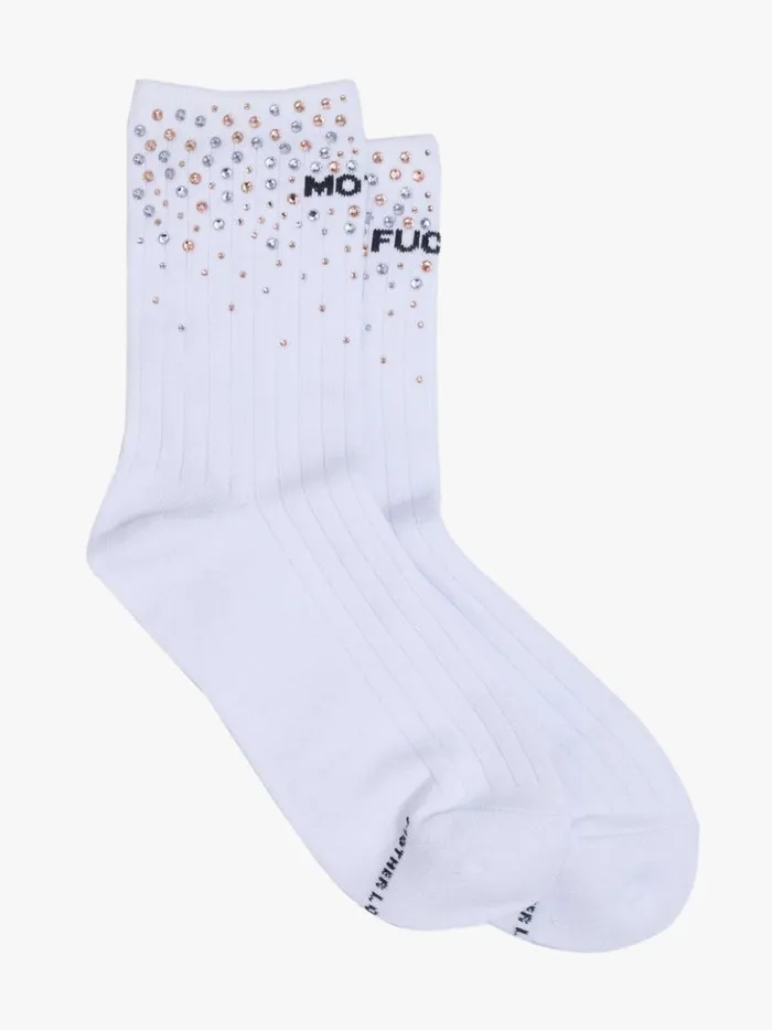 Mother Denim Socks The Half Step Mother Fucker Rhinestones 8211 Women Mother Denim Socks The Half Step Mother Fucker Rhinestones 8211 Women