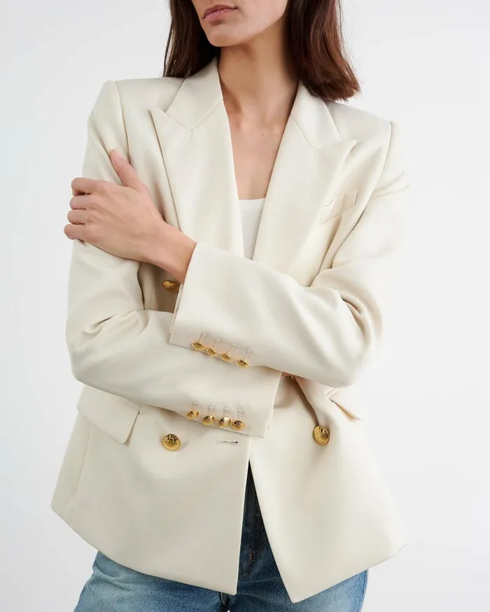 Nili Lotan VIRA BLAZER Stone Women Jackets and Blazers