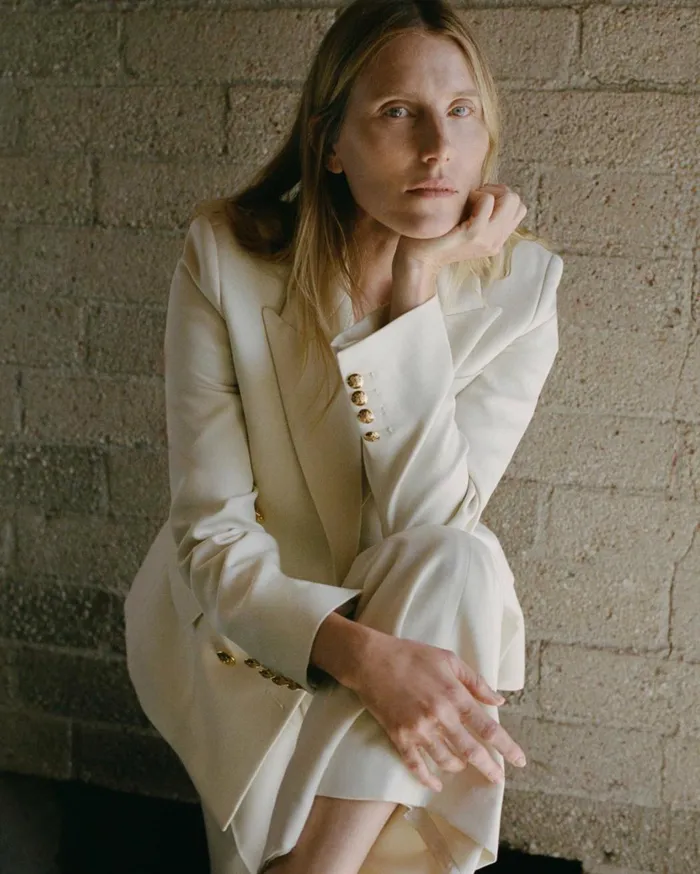 Nili Lotan VIRA BLAZER Stone Women Jackets and Blazers