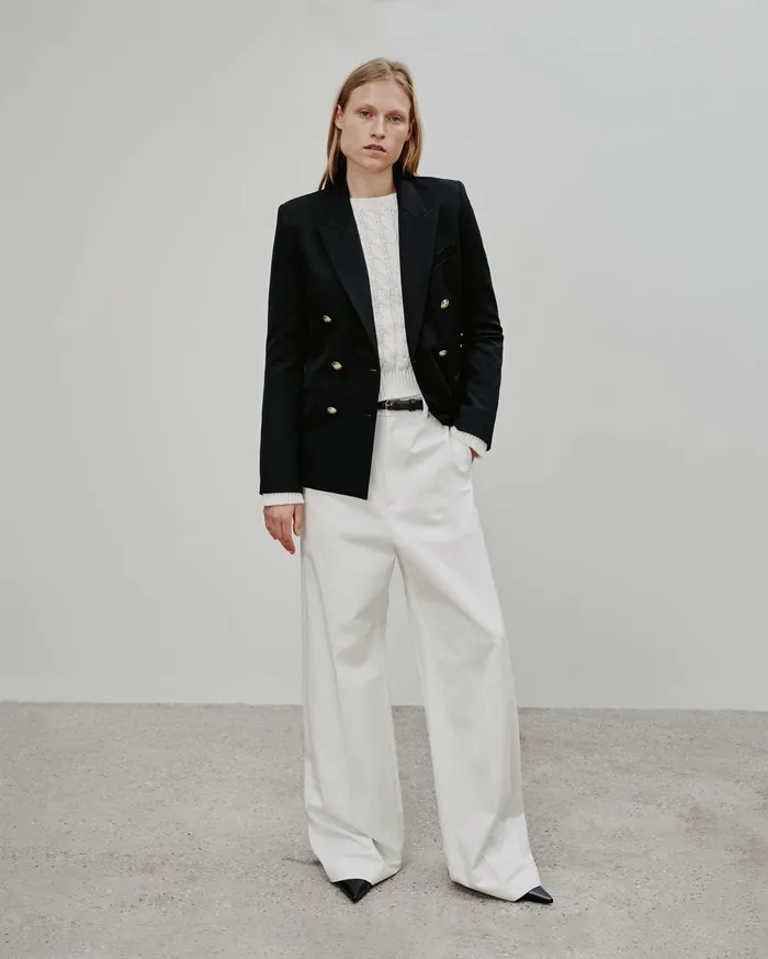 Nili Lotan VIRA BLAZER Stone Women Jackets and Blazers