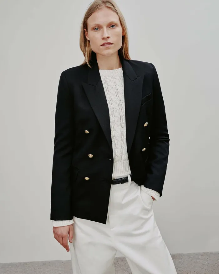 Nili Lotan VIRA BLAZER Stone Women Jackets and Blazers