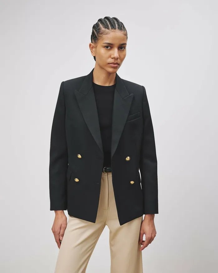 Nili Lotan VIRA BLAZER Stone Women Jackets and Blazers