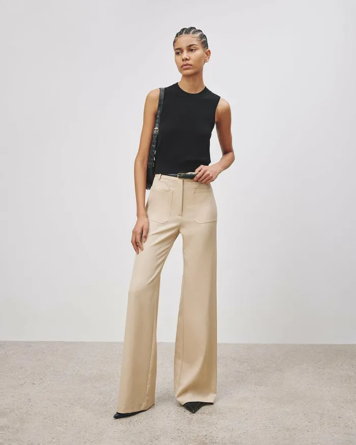 Nili Lotan VIRA BLAZER Stone Women Jackets and Blazers