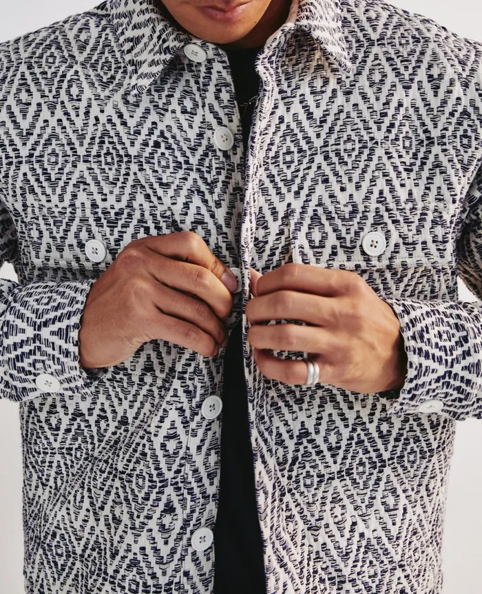 Nolan Jacket Diamond Chevron Blue Multi Men AG Jeans Jackets Nolan Jacket Diamond Chevron Blue Multi Men AG Jeans Jackets