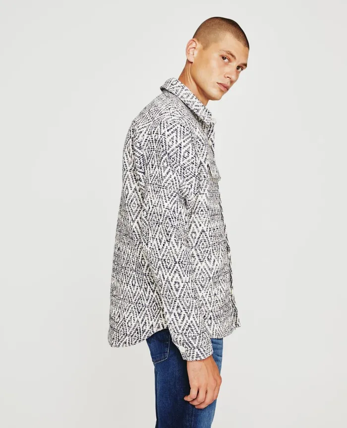 Nolan Jacket Diamond Chevron Blue Multi Men AG Jeans Jackets Nolan Jacket Diamond Chevron Blue Multi Men AG Jeans Jackets