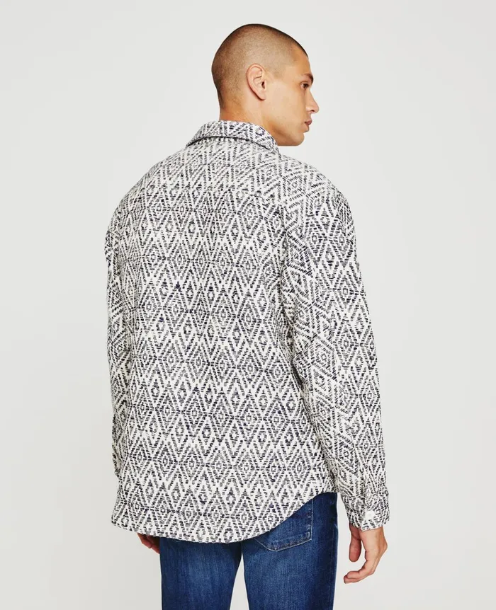 Nolan Jacket Diamond Chevron Blue Multi Men AG Jeans Jackets Nolan Jacket Diamond Chevron Blue Multi Men AG Jeans Jackets