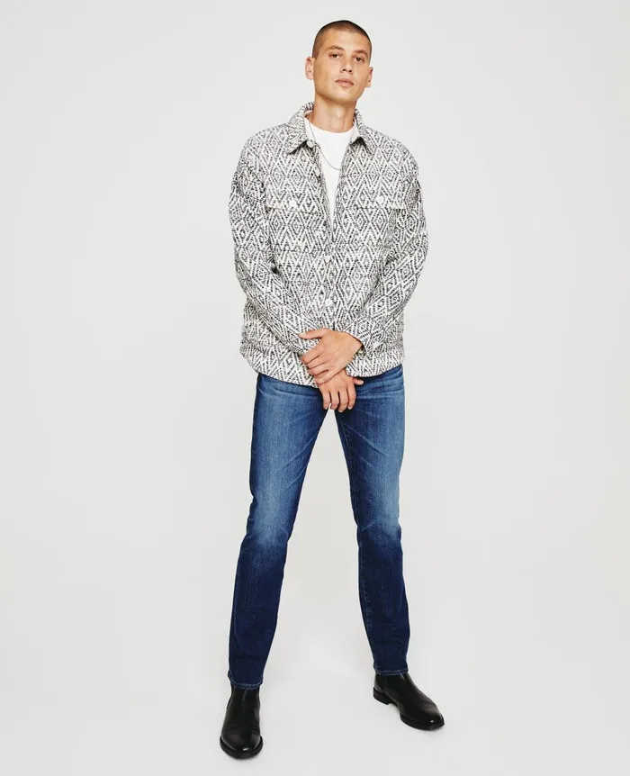 Nolan Jacket Diamond Chevron Blue Multi Men AG Jeans Jackets Nolan Jacket Diamond Chevron Blue Multi Men AG Jeans Jackets