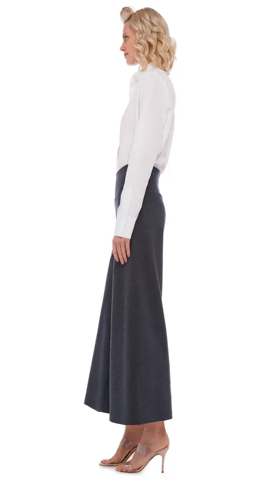 Norma Kamali Bottoms SHORT STRAIGHT LEG PANT Dark Heather Grey 8211 Clothing Norma Kamali Bottoms SHORT STRAIGHT LEG PANT Dark Heather Grey 8211 Clothing