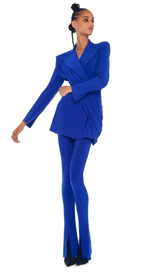 Norma Kamali Bottoms SPAT LEGGING Electric Blue 8211 Clothing