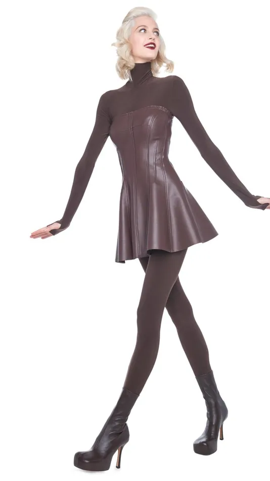 Norma Kamali Dresses STRAPLESS GRACE MINI DRESS Chocolate 8211 Clothing