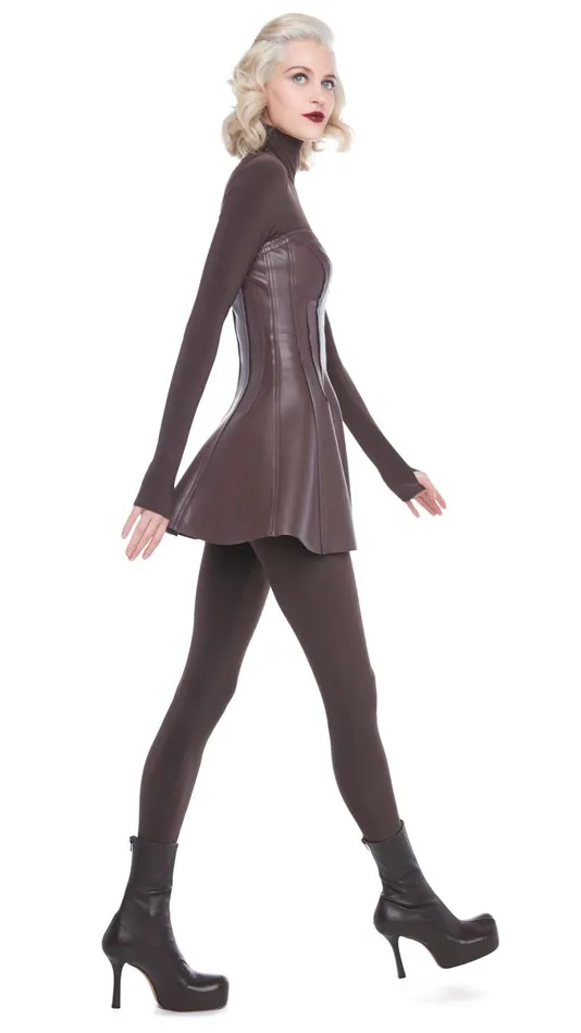 Norma Kamali Dresses STRAPLESS GRACE MINI DRESS Chocolate 8211 Clothing