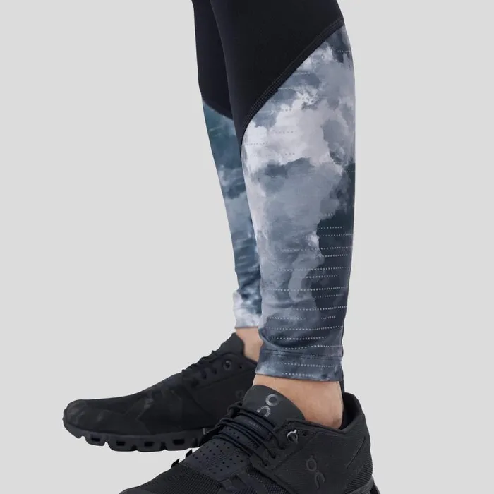 Odlo Pants and Tights The Essentials Print Running And Training Tights Black 8211 Women