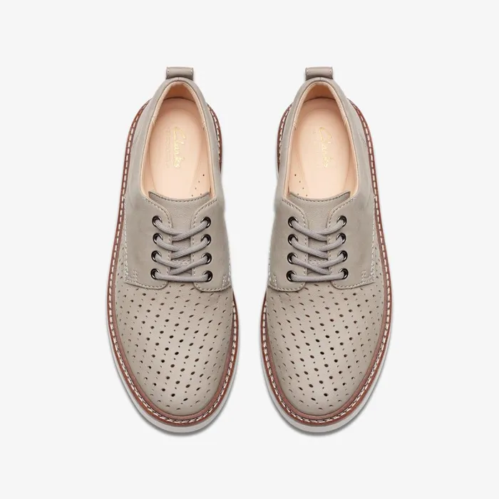 Orianna Move Stone Nubuck Women Clarks Platforms