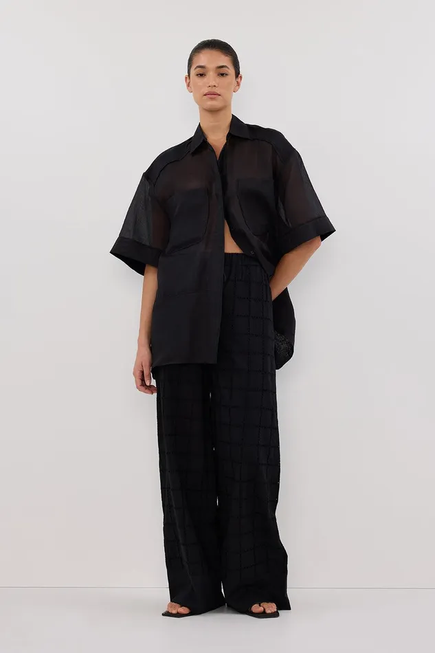OWEN BLACK BRODERIE PANT Women DISSH Pants