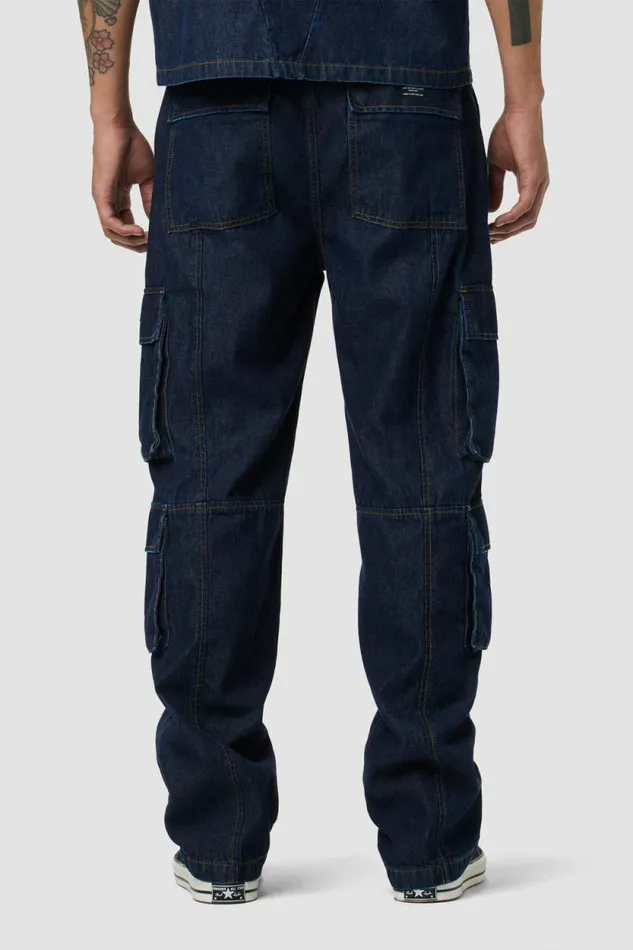 Pants Men Hudson Jeans Wide Leg Cargo Dark Chambray Pants Men Hudson Jeans Wide Leg Cargo Dark Chambray