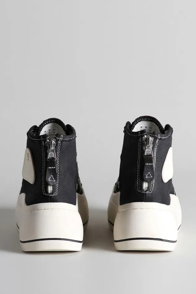 R13 Sneakers Women Double Grommet Kurt High Top Sneaker 8211 Black