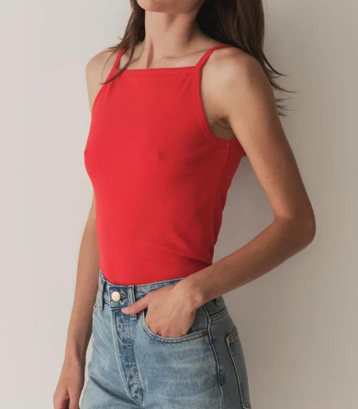 Shop ANGIE TANK Scarlet DEN Tees