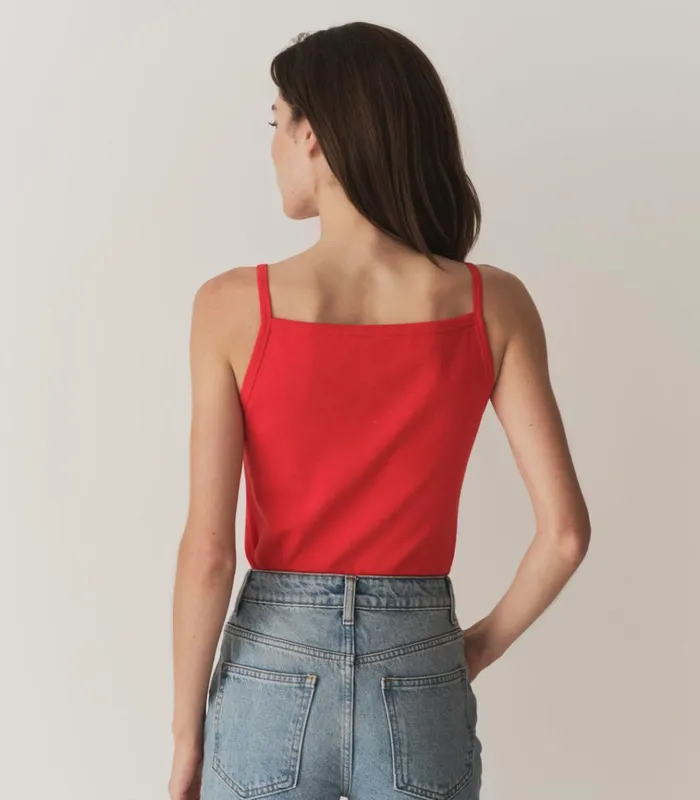 Shop ANGIE TANK Scarlet DEN Tees