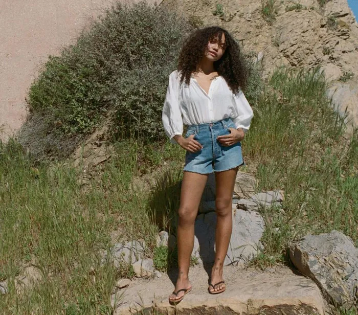Shop ENID SHORT Cdiz Wash DEN Denim