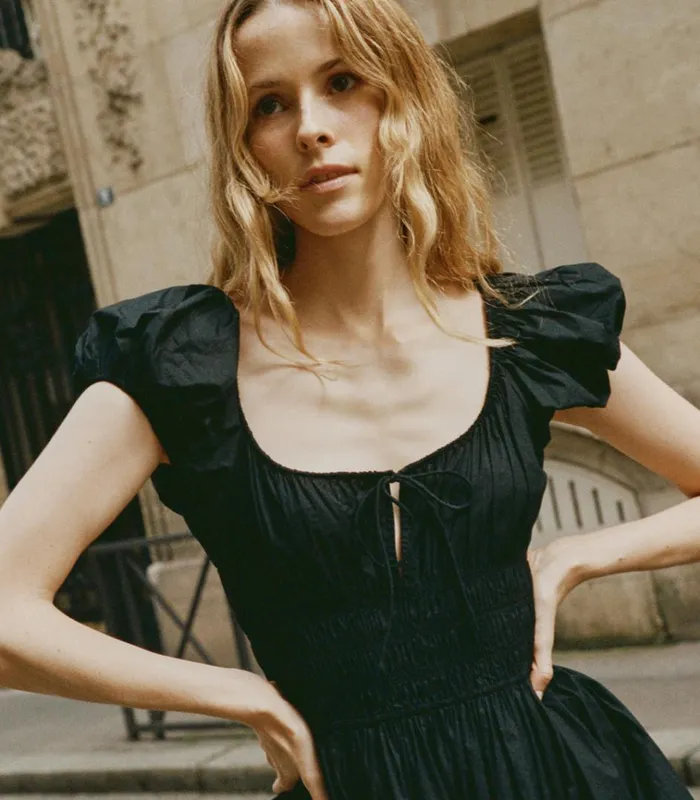 Shop QUINN DRESS Black DEN Dresses