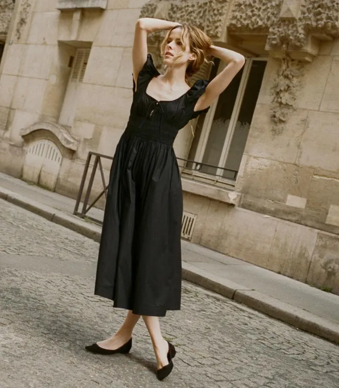 Shop QUINN DRESS Black DEN Dresses