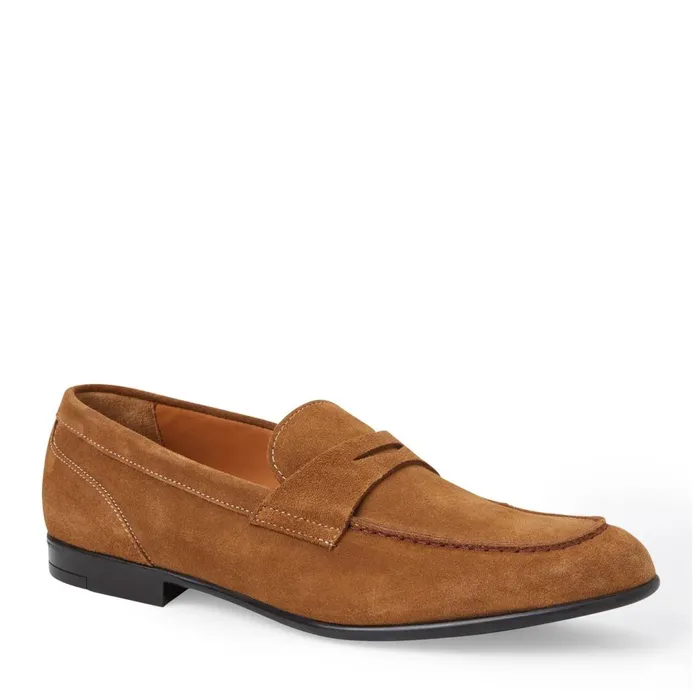 Silas Suede Loafer 8211 Cognac Men Bruno Magli Casual Shoes