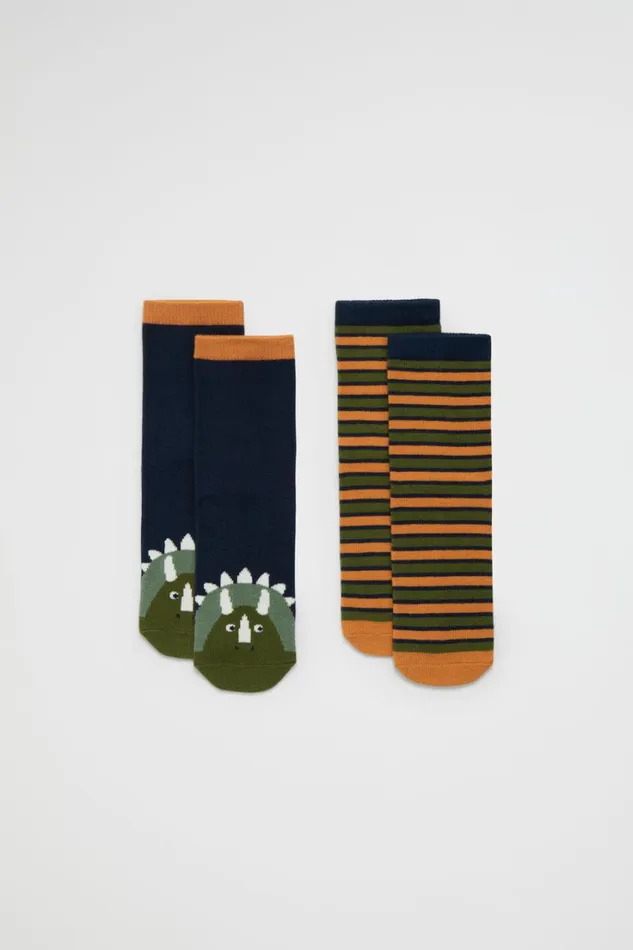 Socks Boy Seed Heritage Dino Sock 2 Pack Multi