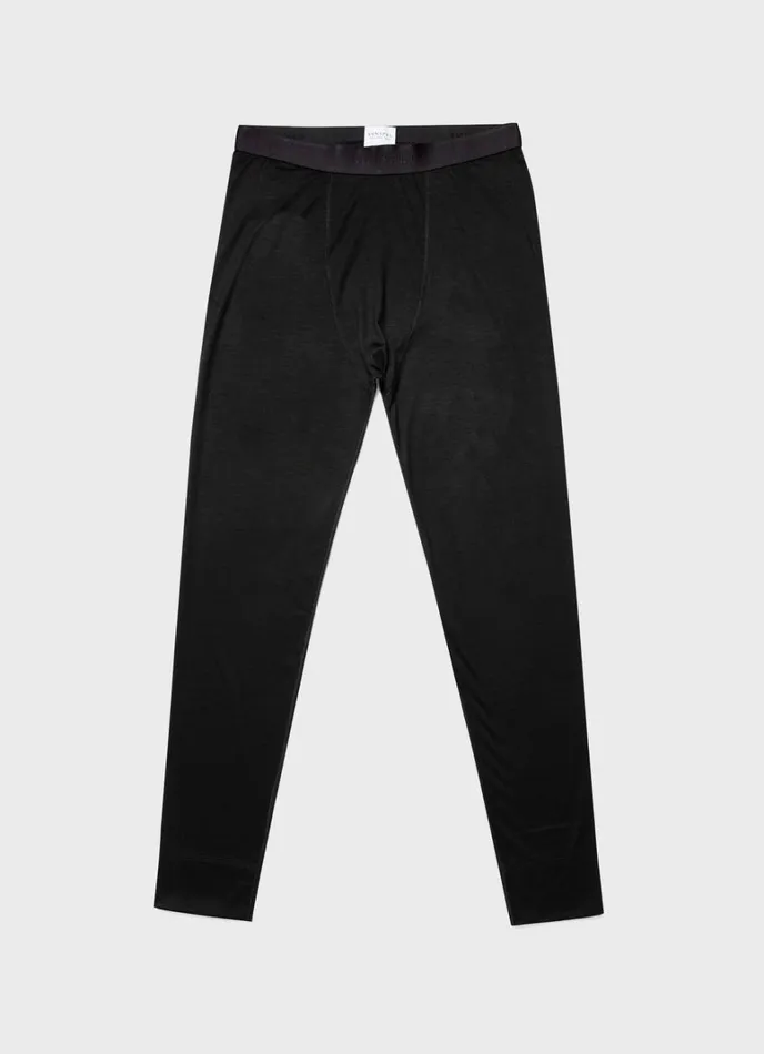 SUNSPEL Activewear Thermal Merino Long Johns Black 8211 Men
