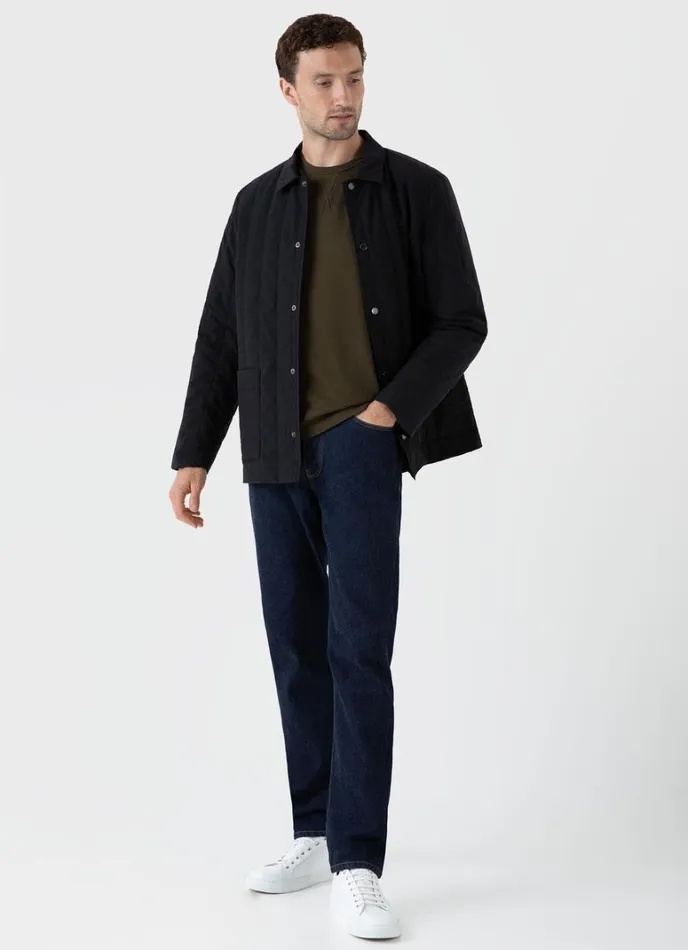 SUNSPEL Jackets and Coats Quilted Twin Pocket Jacket Black 8211 Men