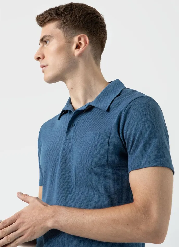 SUNSPEL Polo Shirts Riviera Polo Shirt Steel Blue 8211 Men