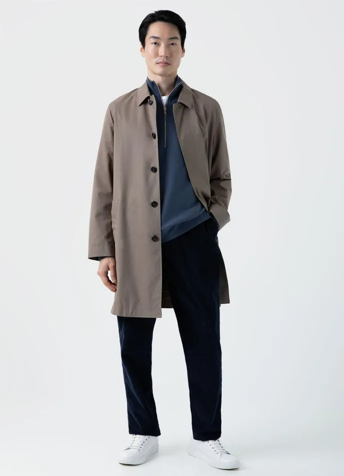 SUNSPEL Sweatshirts and Sweatpants Half Zip Loopback Sweatshirt Slate Blue 8211 Men