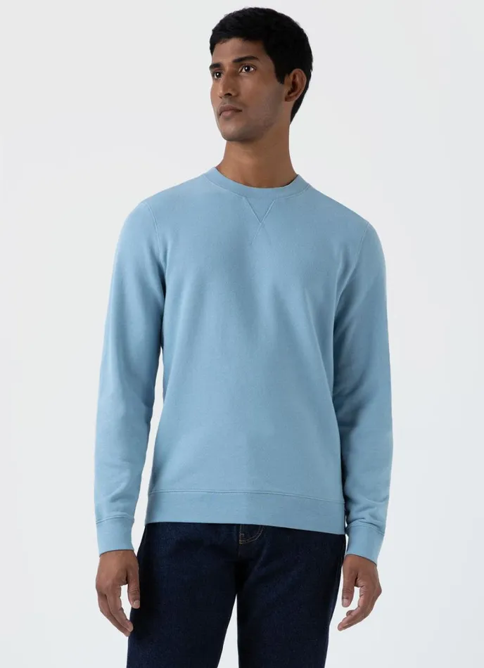 SUNSPEL Sweatshirts and Sweatpants Loopback Sweatshirt Sky Blue 8211 Men